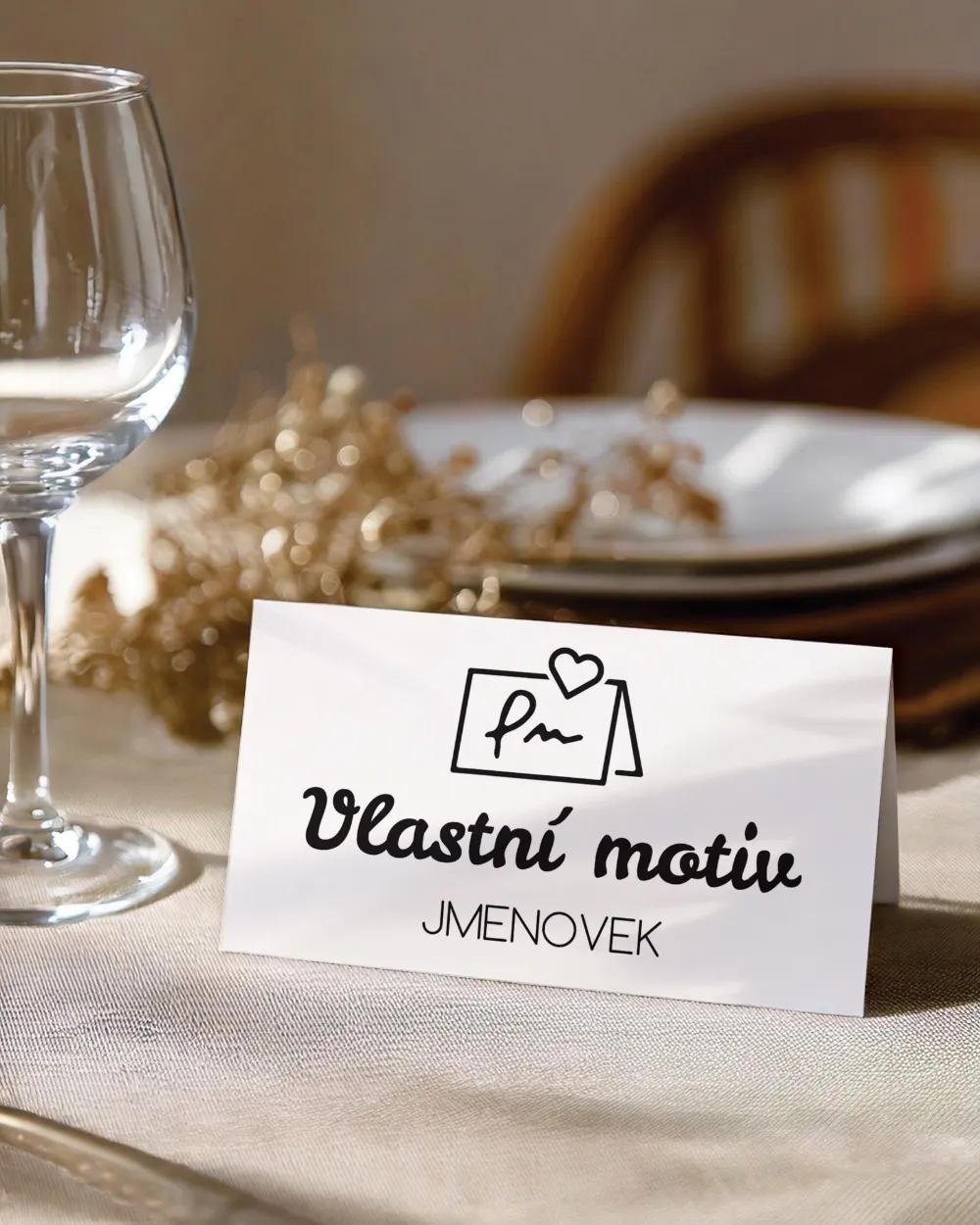 Svatební jmenovky – Vlastní motiv