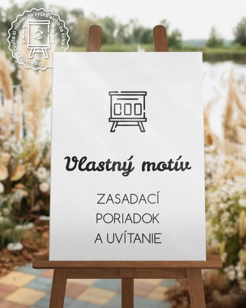 Svatební zasedací pořádek / Uvítání – Vlastní návrh