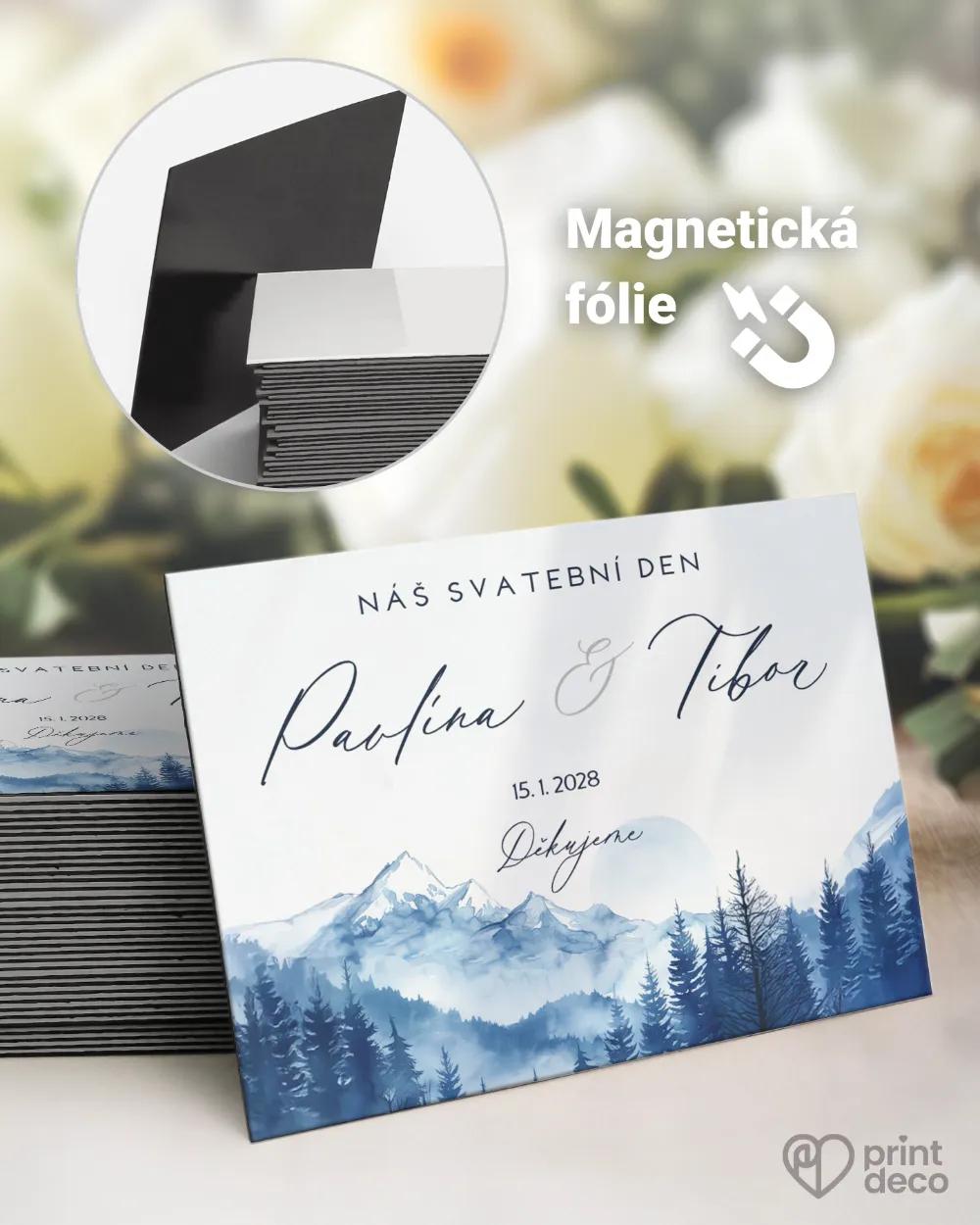 Svatební magnetky – Ticho hor