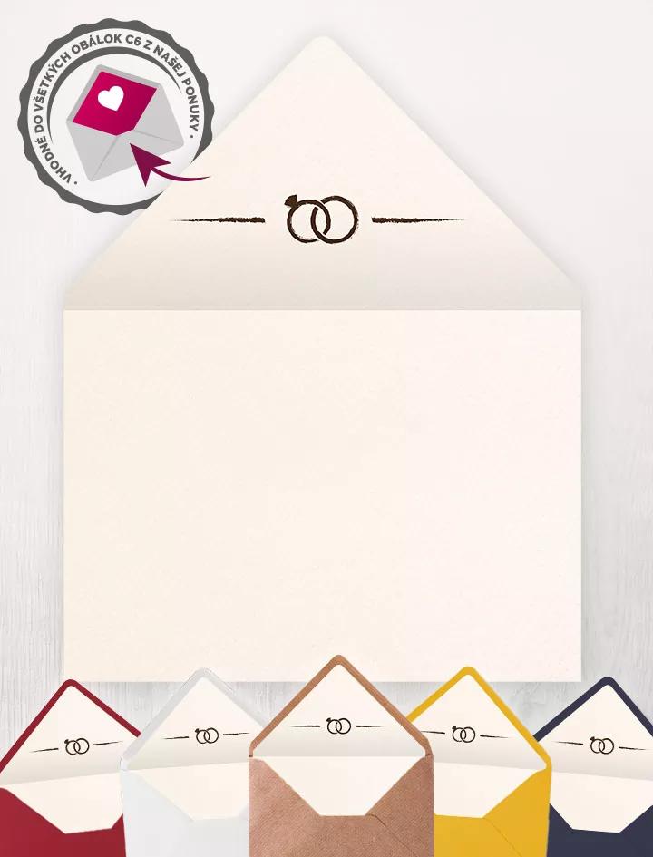 Vložka do obálky ve vintage stylu Vintage I.