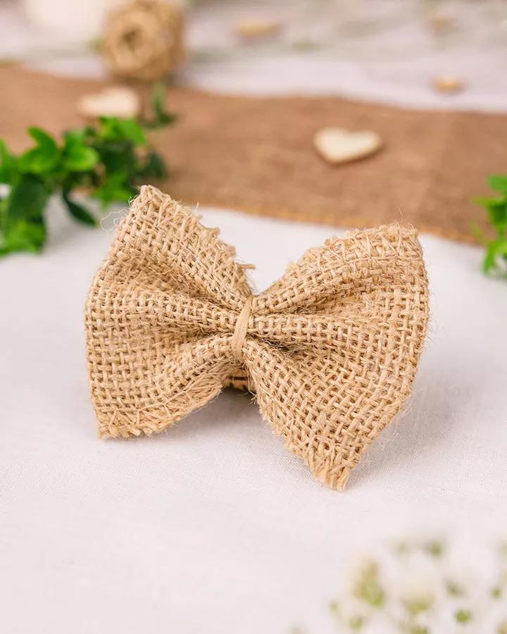 Jutová mašle 5,5x7