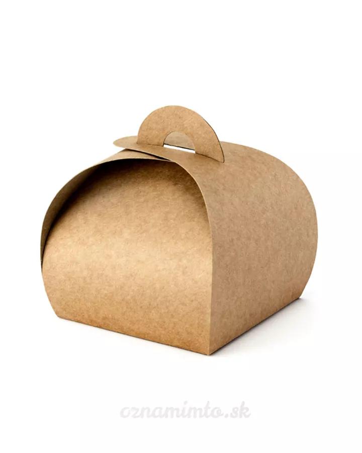 Dárková skládací krabička CRAFT 6x6x5,5 cm, 10 ks