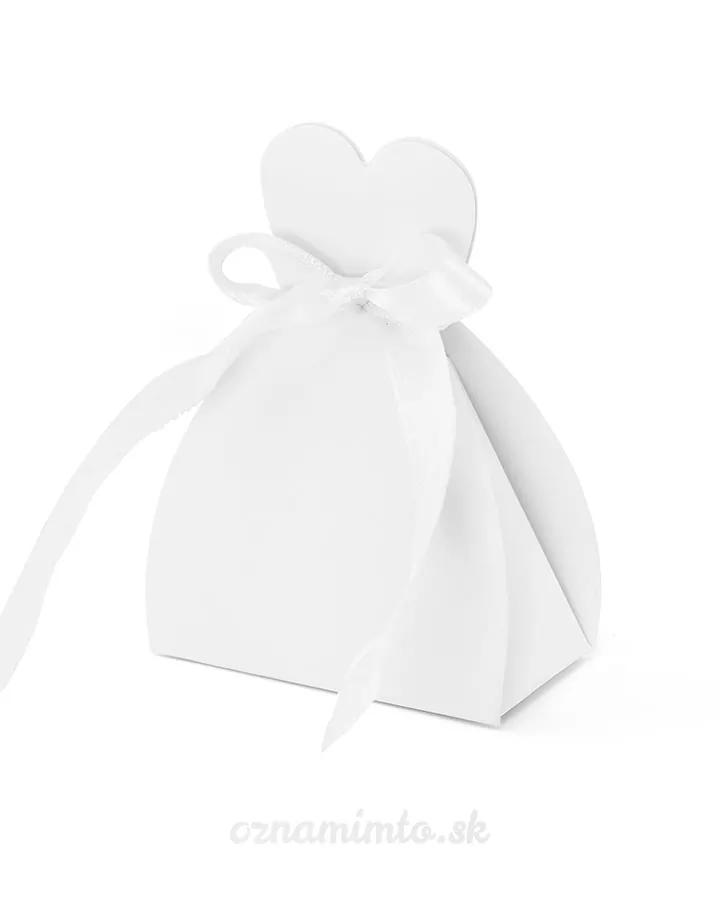 Dárková krabička ve tvaru NEVĚSTA 6,5x3x9 cm, 10 ks