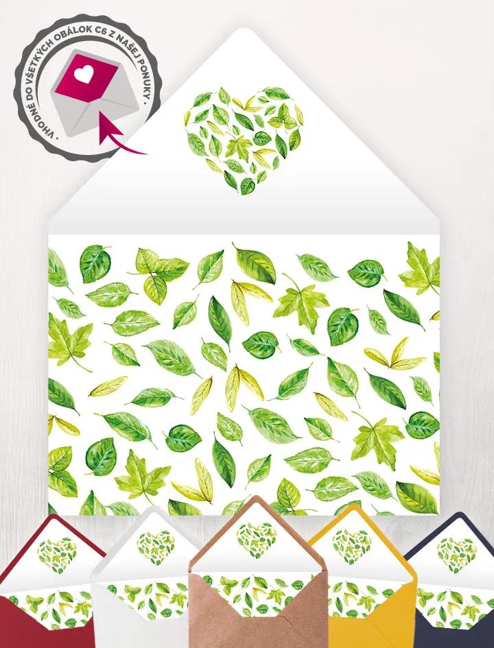 Svatební tiskoviny - Svěží listy II.