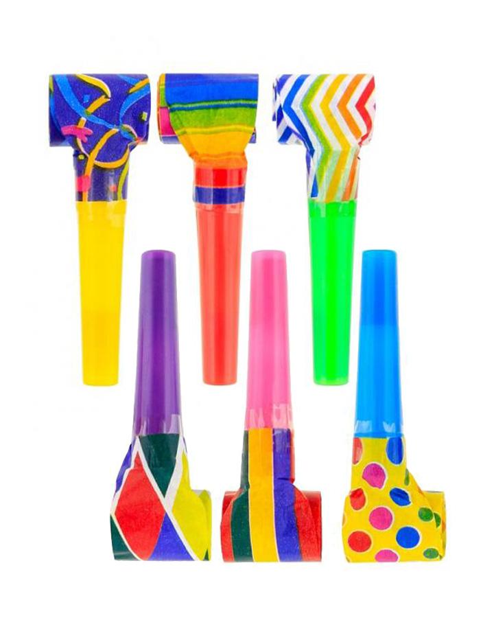 Frkačky, party píšťalky, mix party motivů, 6 ks