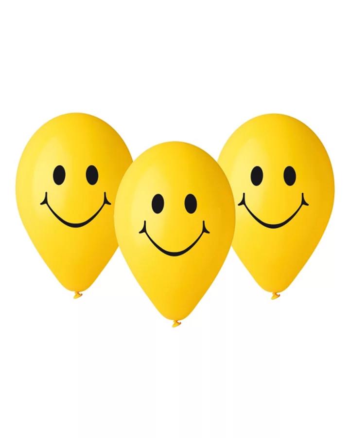 Párty balóny Smajlík, sada 5ks, 30cm