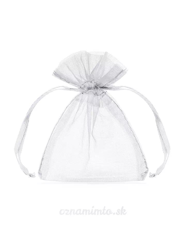 Organza sáček – bílý 7,5x10 cm