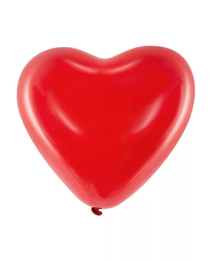 Latexové balóny srdce-červené 16" 10ks 40cm