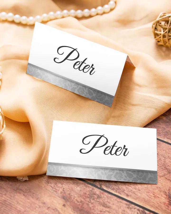 Jmenovky na oslavu Stříbrná růže