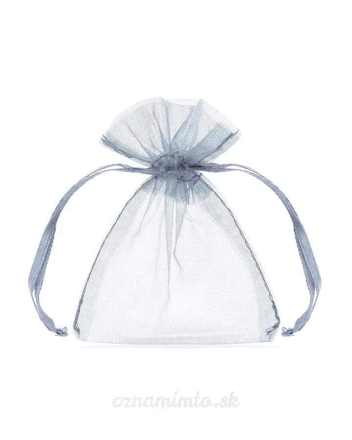 Organza sáček – stříbrný 7,5x10 cm
