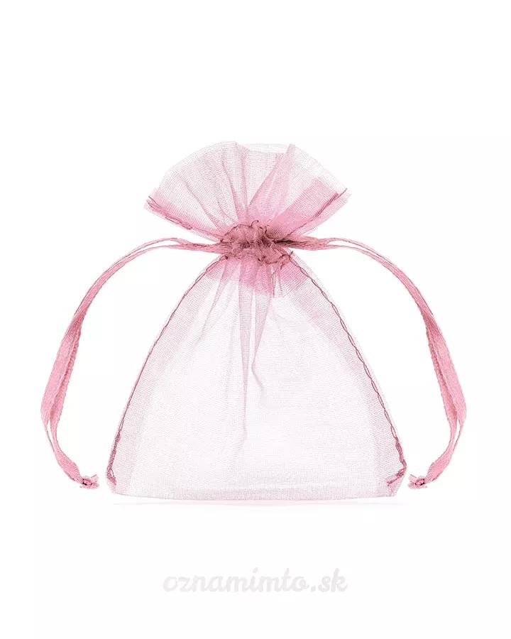 Organza sáček – světle růžový 7,5x10 cm