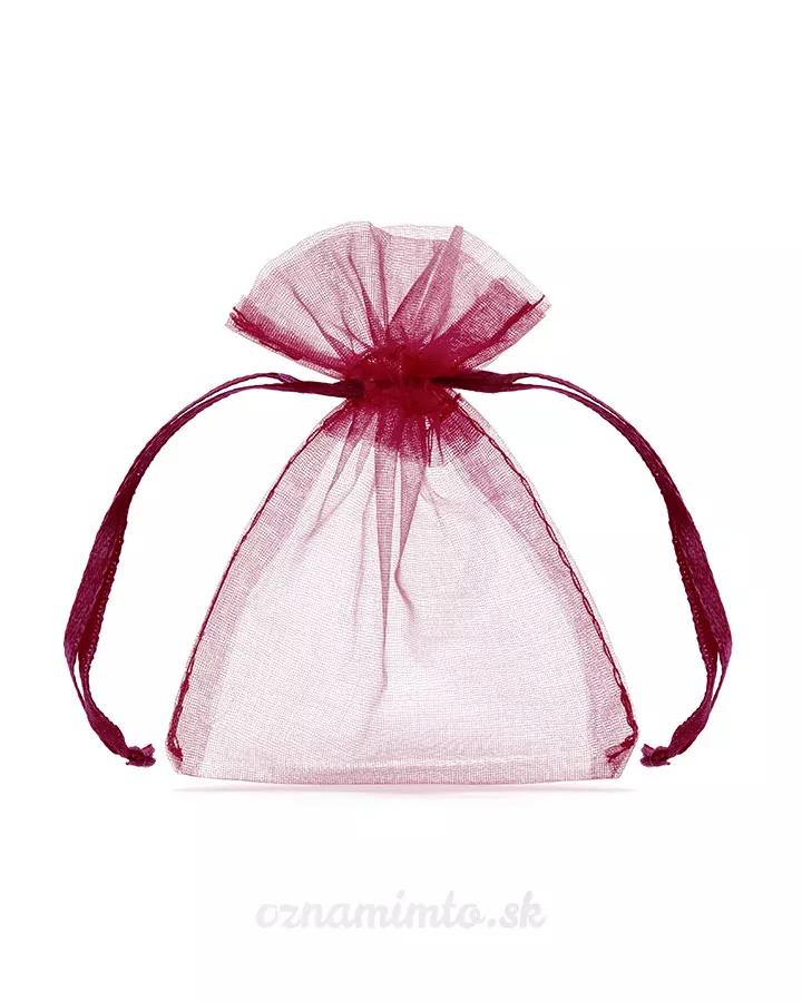 Organza sáček – vínový 7,5x10 cm