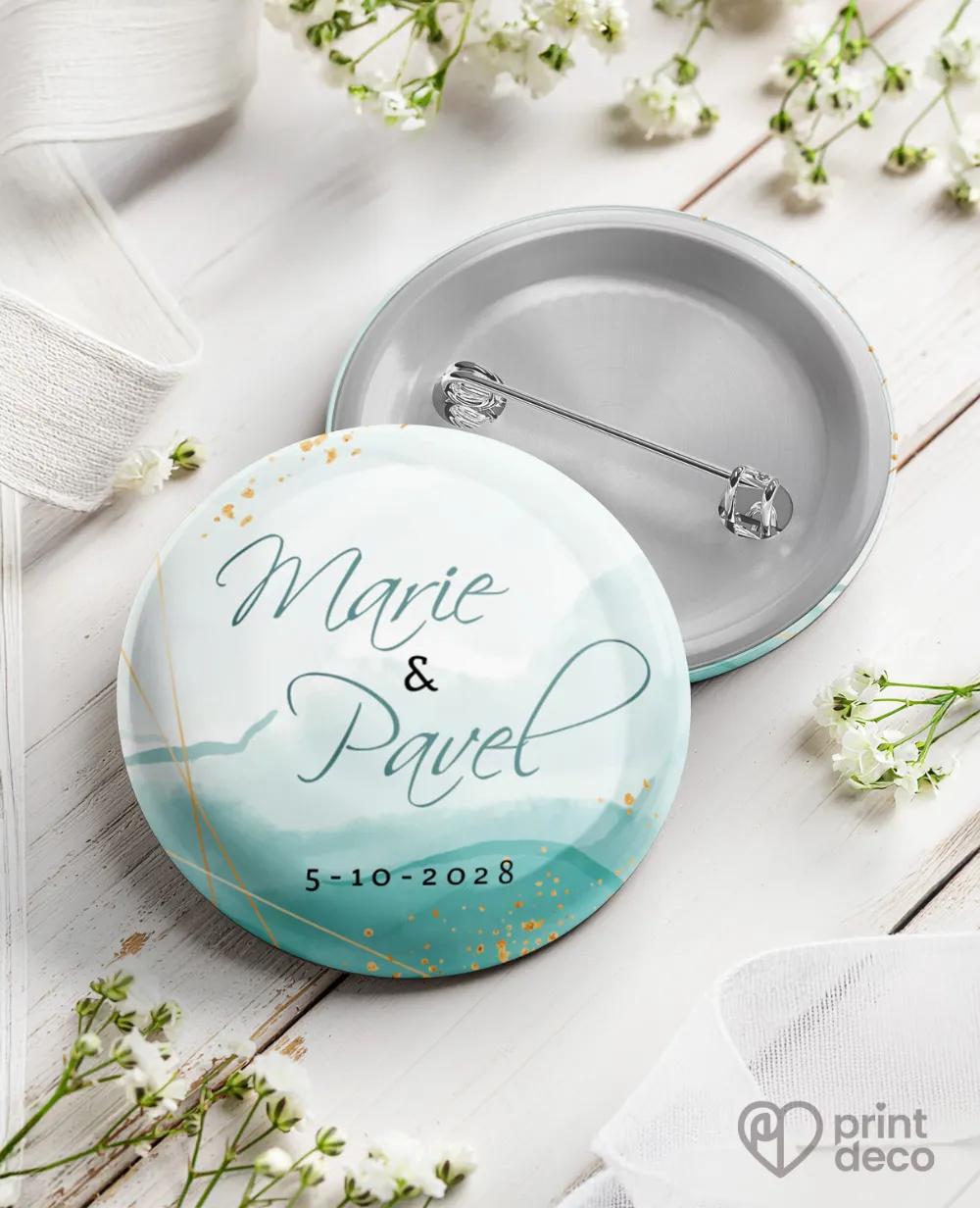 Kovové svatební odznaky - Abstrakt III.