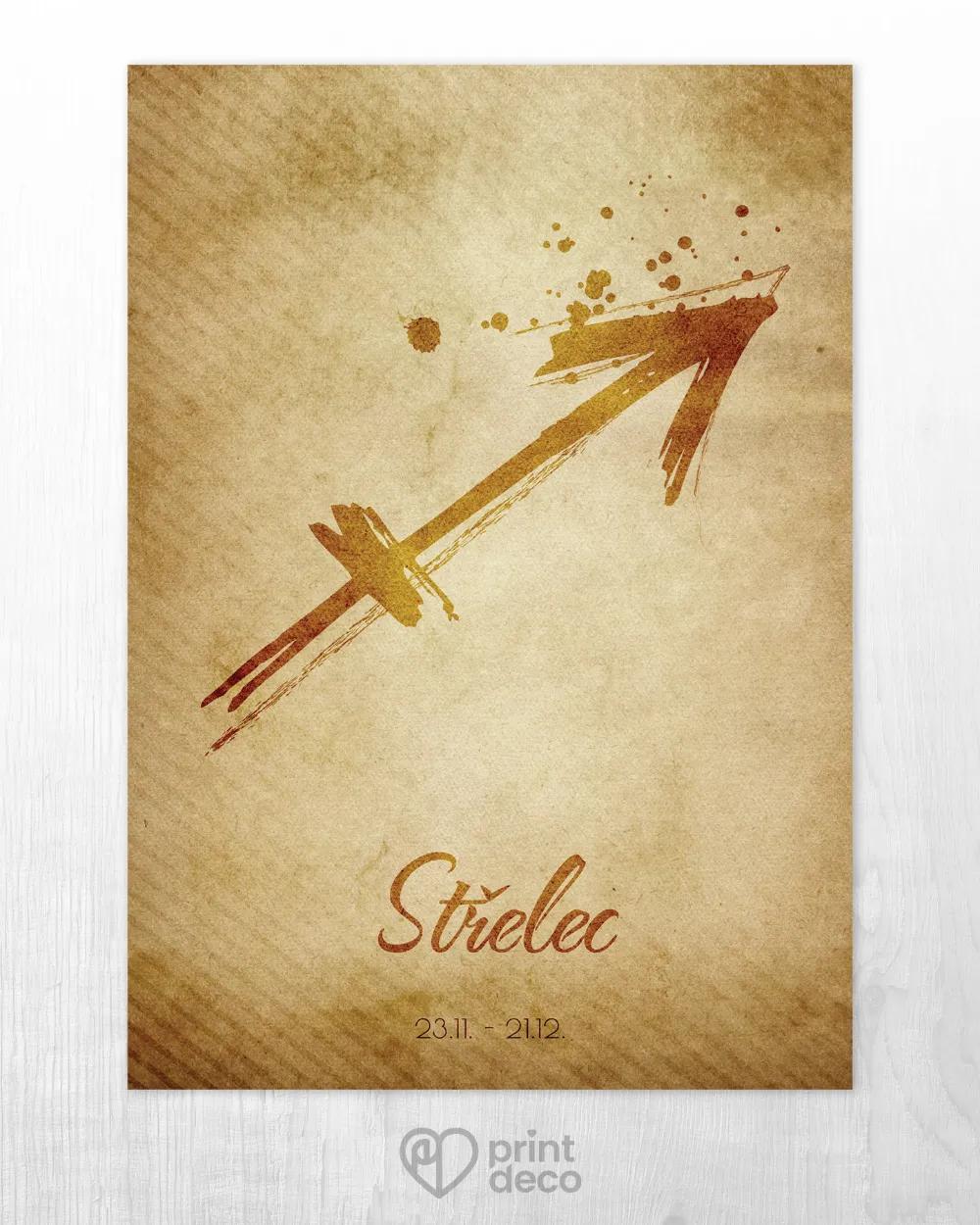 Plakát se znamením Střelec - motiv 1