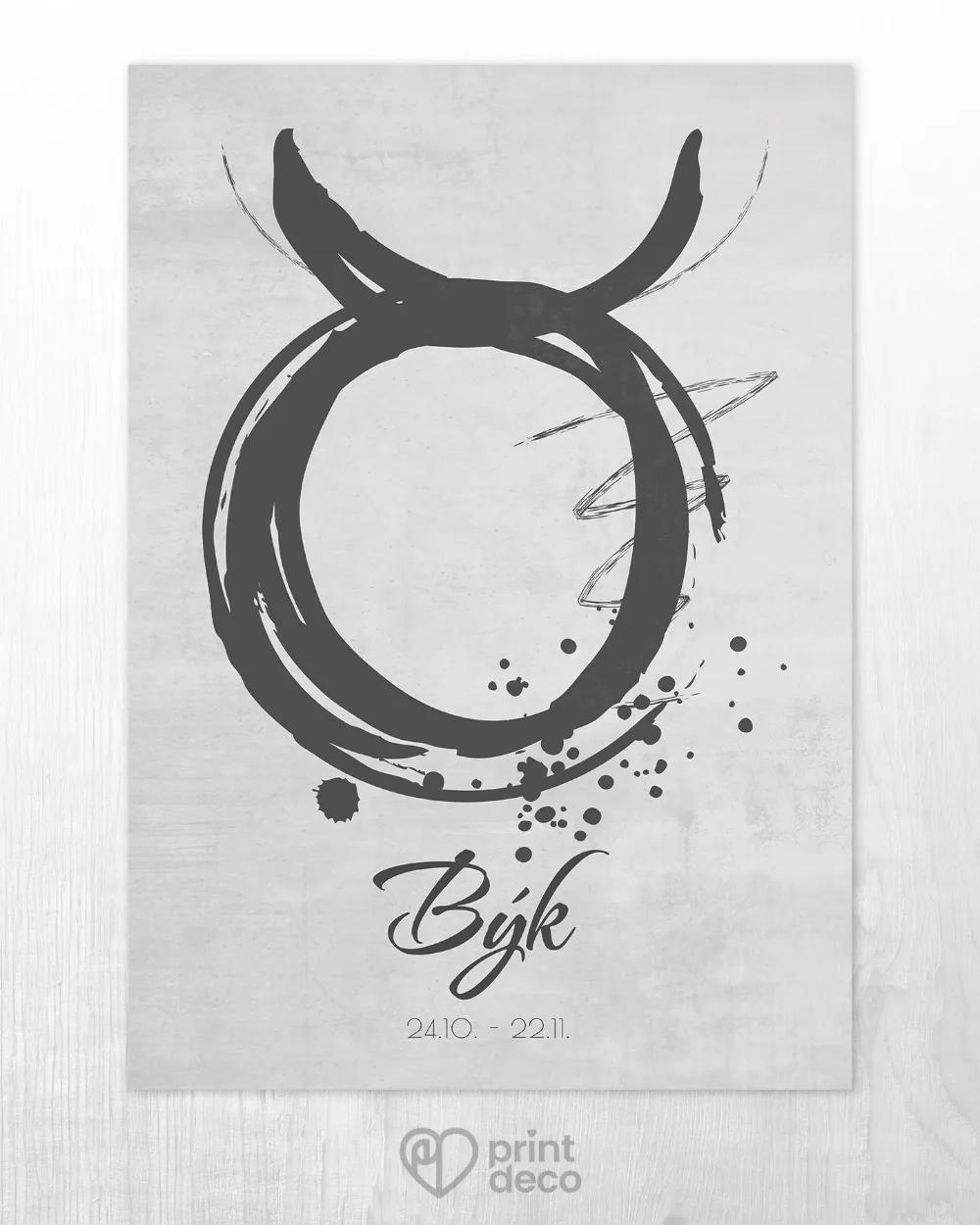 Plakát se znamením Býk - motiv 2