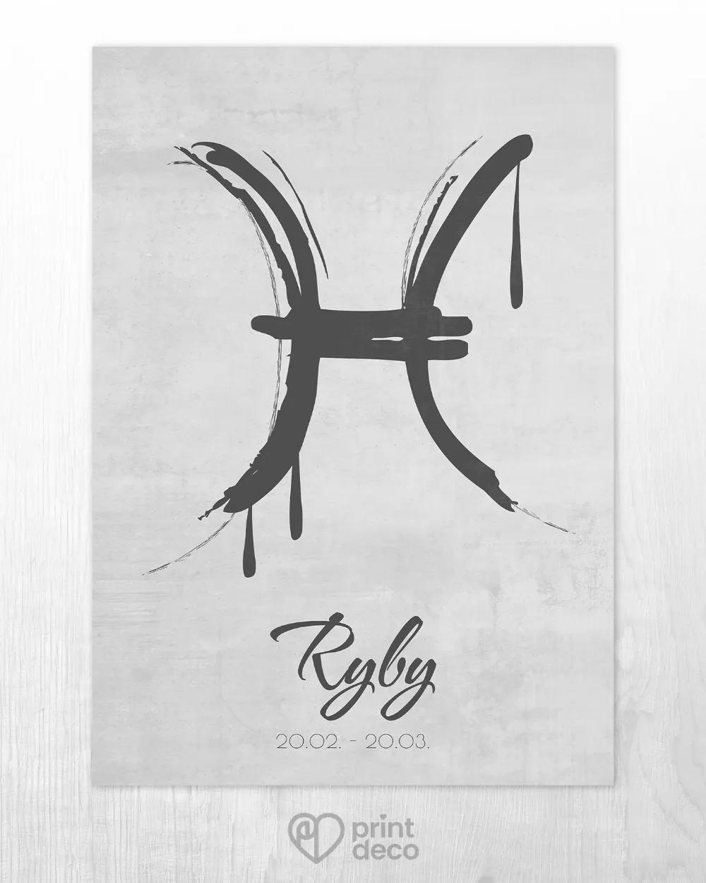 Plakát se znamením Ryby - motiv 2