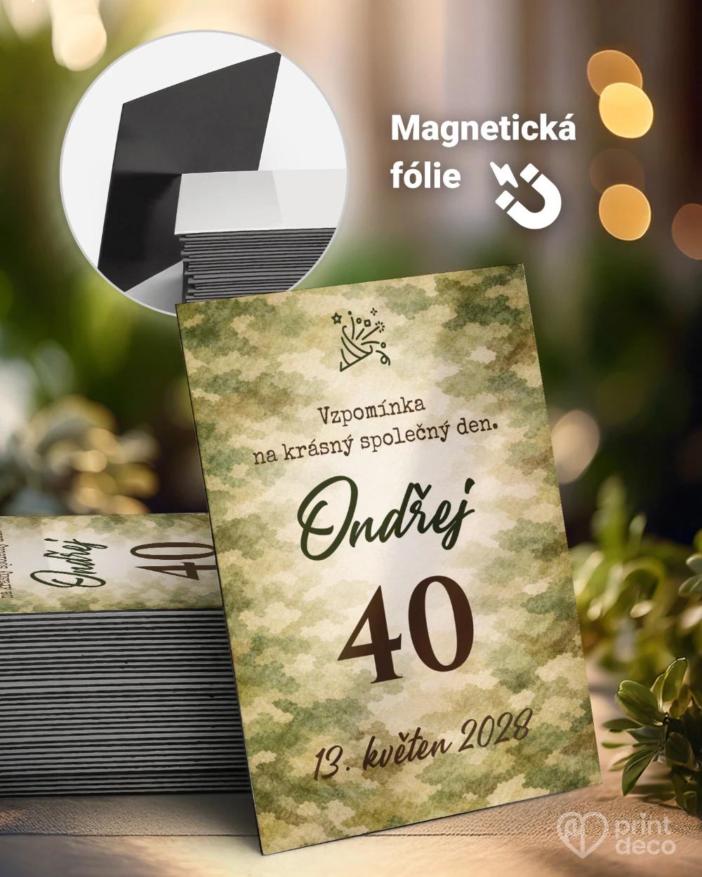 Památeční magnetky z oslavy pro vojáka 03