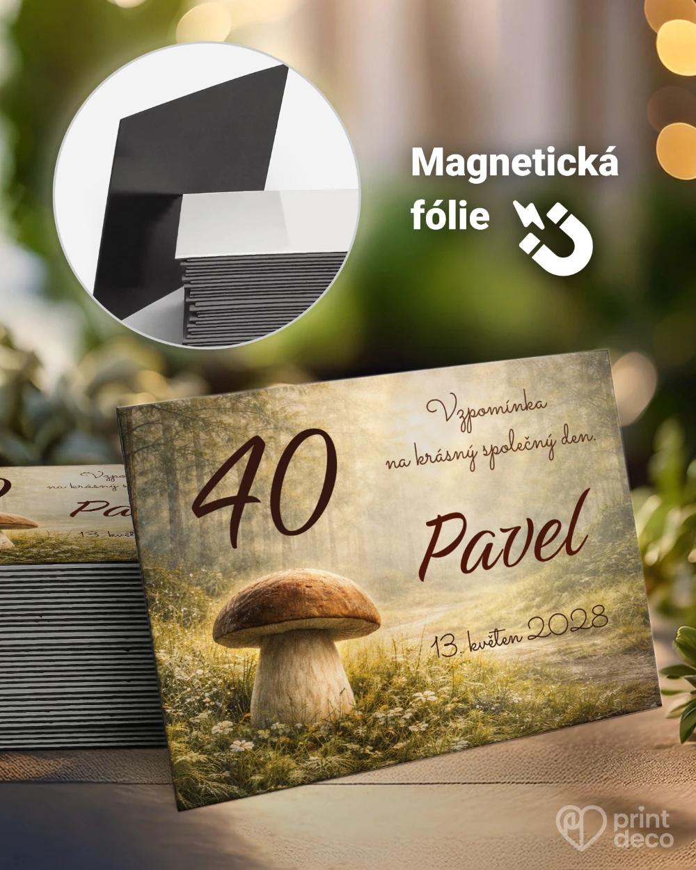 Památeční magnetky z oslavy pro houbaře 04 0/1