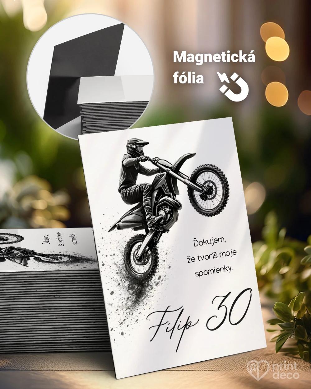 Pamätné magnetky z oslavy pre motorkára 04