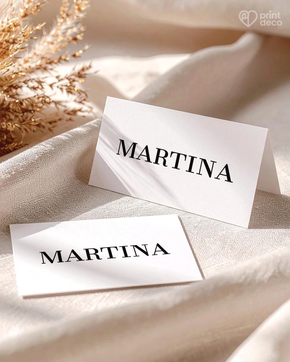 Svatební jmenovky – Elegantní monogram 0/2